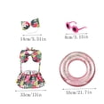 thumbnail image 1 of Summer Porch Goose Outfits Hawaiian Bikini Costume Fits Statue Tropical Swimwear Set Includes Sunglasses Hat,porch goose, 1 of 6