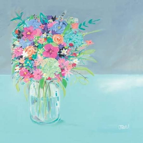 Summer Posy Canvas Art - Janet Bell (24 x 24)