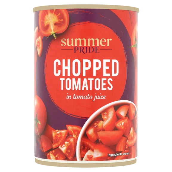 Summer Pride Chopped Tomatoes 400G, Imported from Britain
