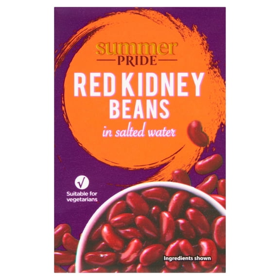 Summer Pride Red Kidney Beans In Salted Water 380g, Imported from Britain