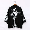 thumbnail image 1 of Summer Printed White Male Yukata Haor Japanese Men Kimono Cardigan Samurai Costume Clothing Jacket Shirt, 1 of 6
