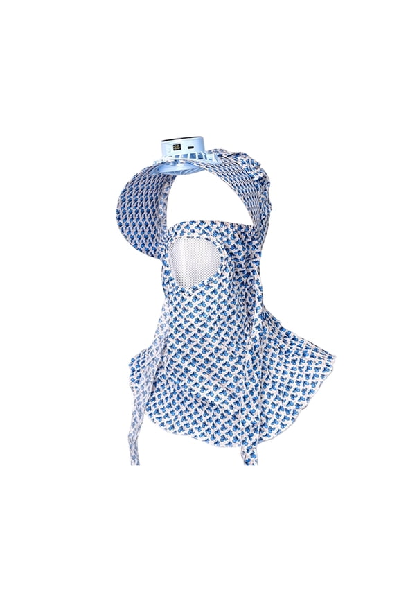 Summer Protection Faces Shield Sun Hat With Windproof Designs Solar-Powered Fan For Cycling Tea Picking And Outdoor Travel