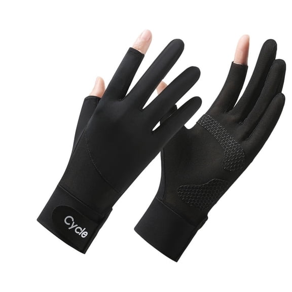 Summer Protection Sport Gloves,Lightweight Breathable Shock-absorption Pad Anti-Slip Adjustable Gloves for Driving/Cycling/Hiking/Outdoor Activities