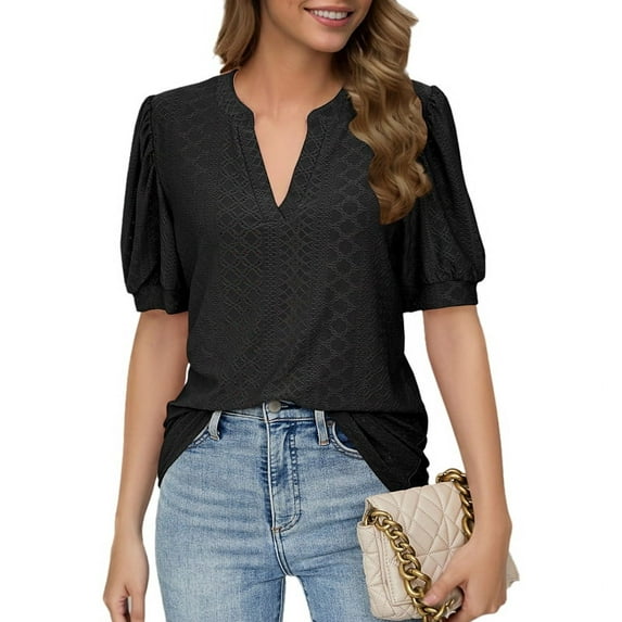 Summer Puff Short Sleeve Shirts