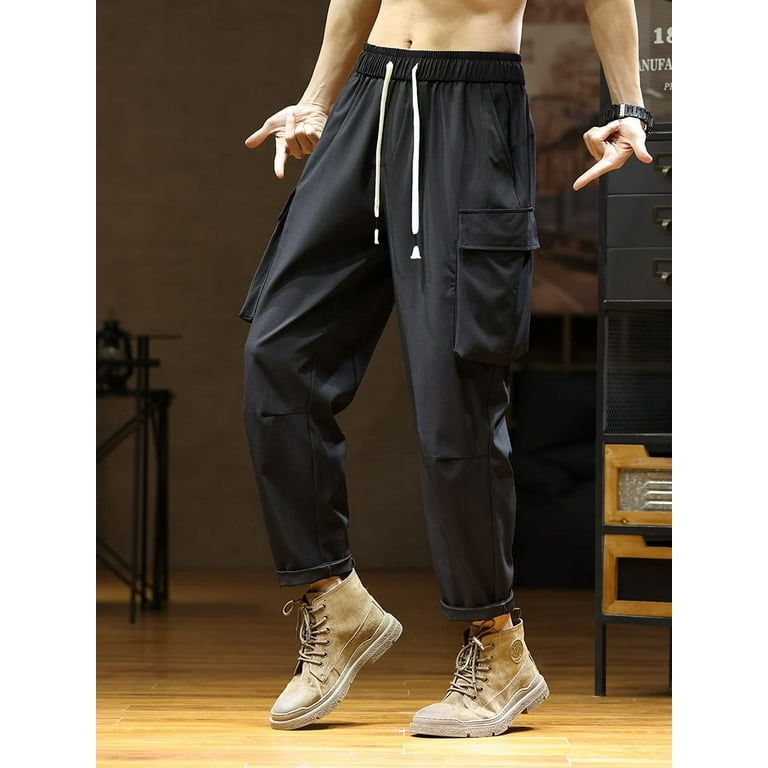 Summer Quick Dry Men s Pants Big Size 8XL 7XL 6XL Multi Pockets Loose Sweatpants Work Joggers Casual Straight Long Trousers Male Walmart