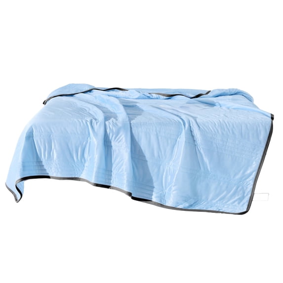 Summer Quilt Bedding - Polyester, Reactive-Dyed, Quilted, Lace Accent, Lightweight and Washable, Seamless Design for Cooling Summer Comfort