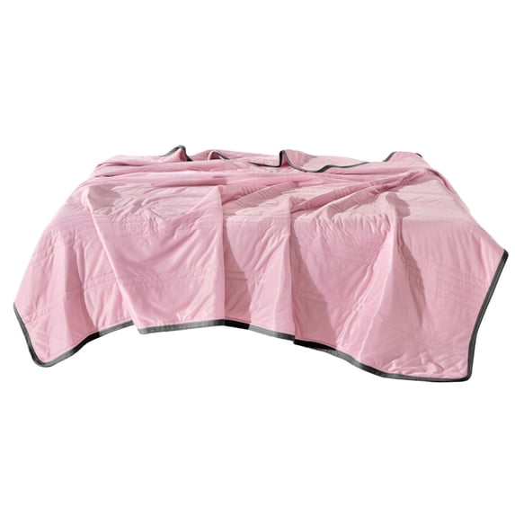 Summer Quilt Super Soft Polyester Washable Comforter 100x70cm for Air Conditioning with Lace Trim