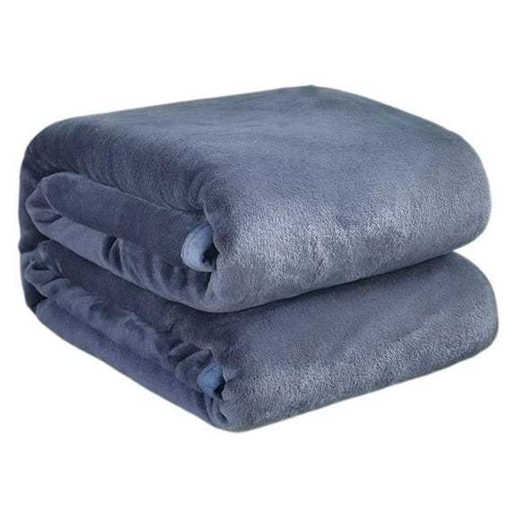 Summer Quilt Wool Blanket Double-Sided Blanket (150*200Cm) Gray, Blanket Conditioner Quilt Soft Blanket Lightweight Fiber Flannel Blanket Suitable For Adult Sofas And Bedrooms, 1 Blanket
