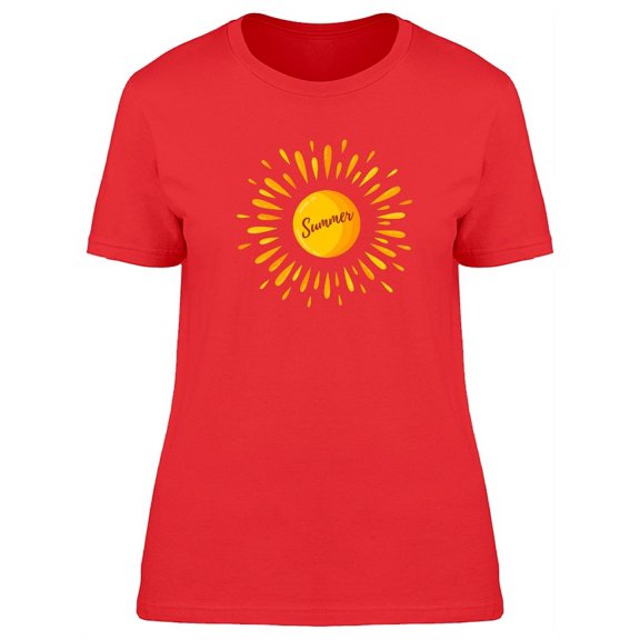 Summer Quote Cool Sun Doodle T-Shirt Women -Image by Shutterstock, Female Large