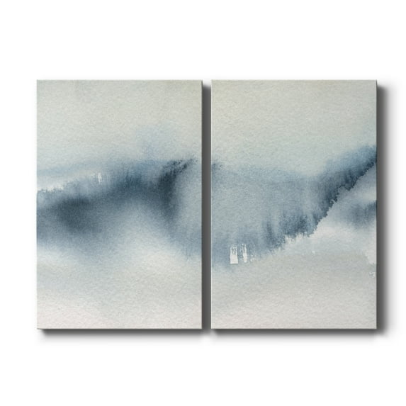 Summer Rain I Premium Gallery Wrapped Canvas - Ready to Hang - Set of 2 - 32 x 48 Each
