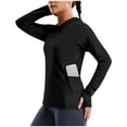 thumbnail image 1 of Summer Rash Guard For Women Sun Protection Hooded Shirt With Pockets Watch Pocket Color Raglan Sleeves Golf Shirt Swim Shirts for Woman UV Sun Protection Running Outdoor Workout Tops, 1 of 9