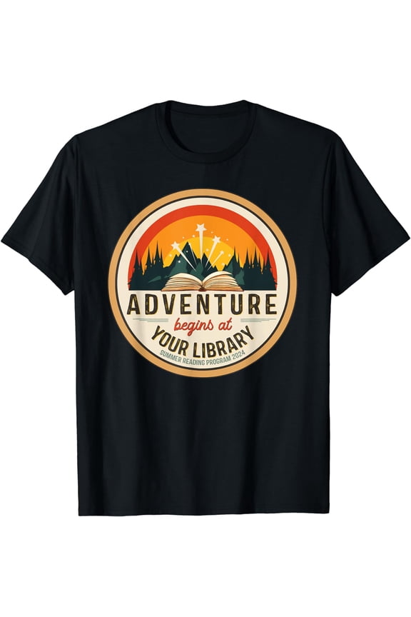 Summer Reading Program 2024 Adventure Begins at Your Library T-Shirt