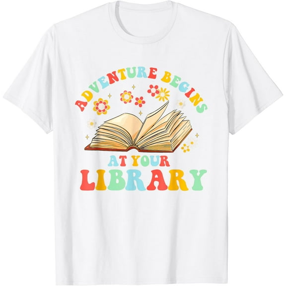 Summer Reading Program 2025 Adventure Begins at Your Library T-Shirt