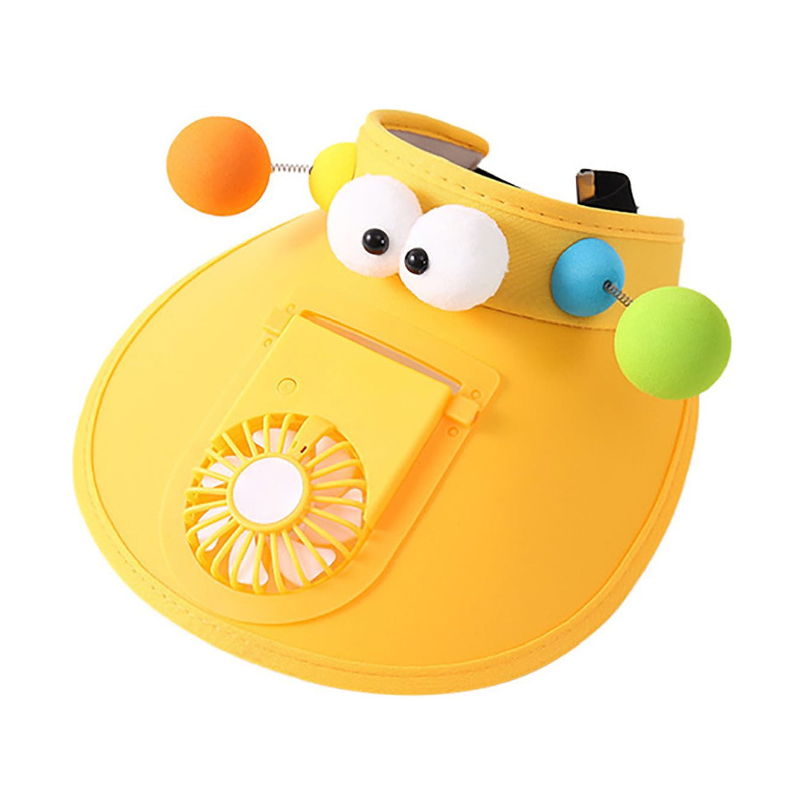 Summer rechargeable sun hat with fan empty top and large brim walmart