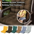 thumbnail image 1 of Summer Recliner Cushions, Rocking Chair Thickened Chair Pads, Multi-Use Rattan Chair Sofa Bay Window Seating Cushion, Comfortable Filled Chair Cushion With Square Pattern For, 1 of 7