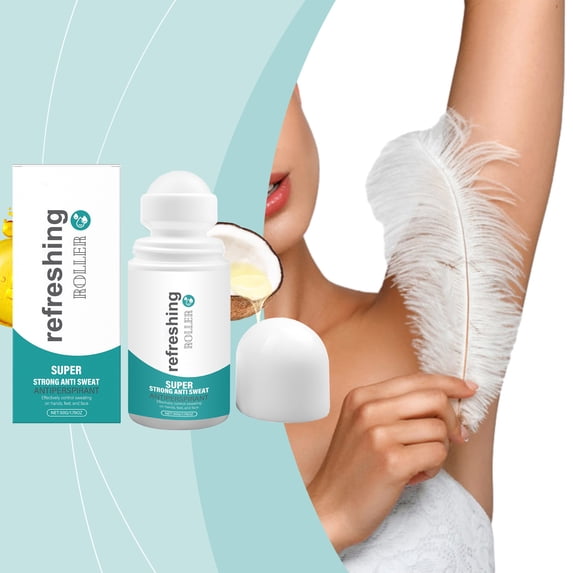 Summer Refreshing Sweat Control Roller Long-term Absorption Of Sweat Armpits Hands Feet And Face Portable 50ml