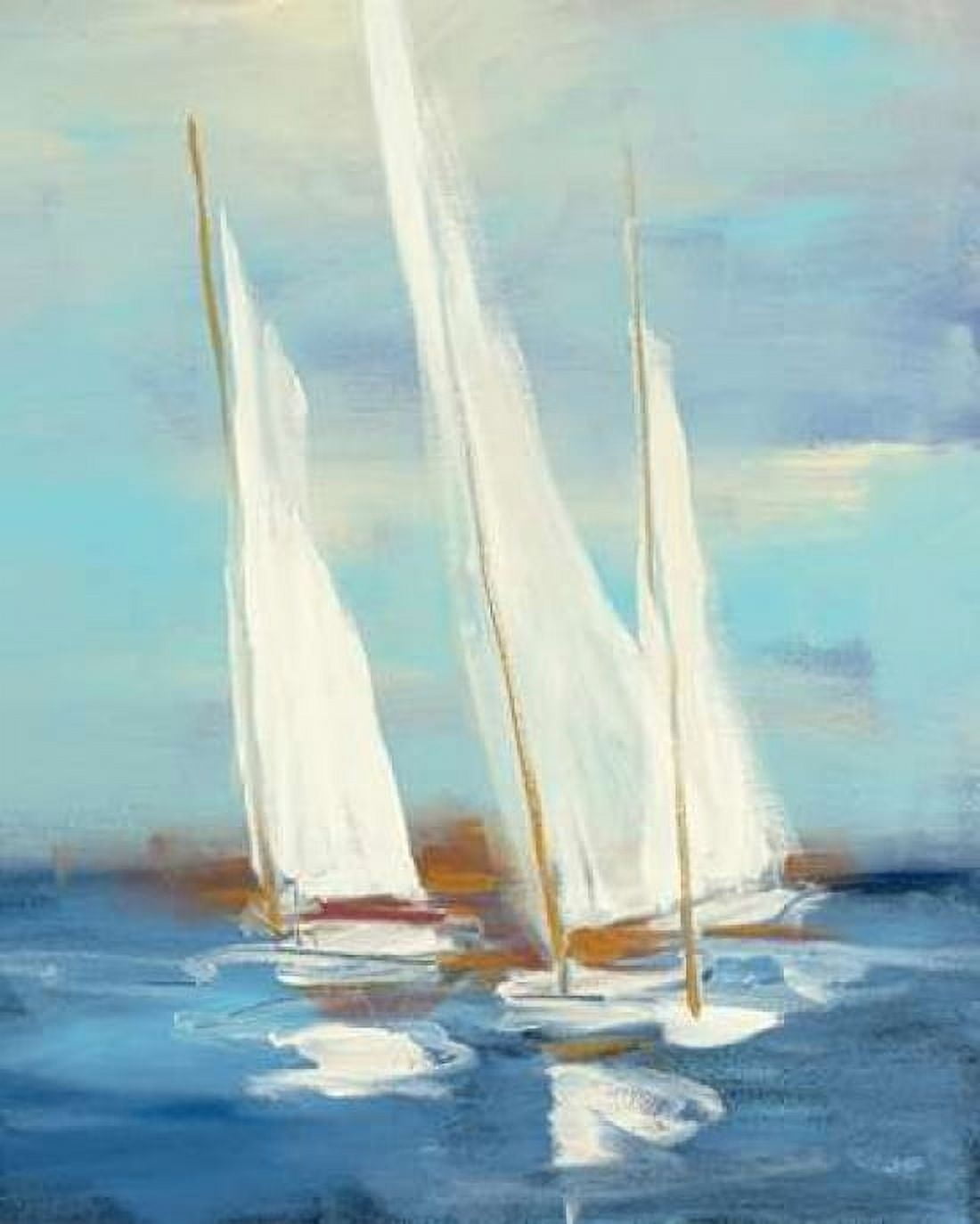 Summer Regatta III Canvas Art - Julia Purinton (24 x 30)