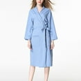 thumbnail image 1 of Summer Robe For Women Womens Bath Robes Terry Cloth For Women Short Waffle, Made Of Cotton Cotton Robe Towel Womens Light Blue Bathrobe, 1 of 9