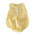 thumbnail image 1 of Summer Romper Baby Spring New Onesie Newborn Crawling Clothes Sleeveless Thin Ha Clothes Bag Fart Clothes Newborn Girl Clothes, 1 of 2