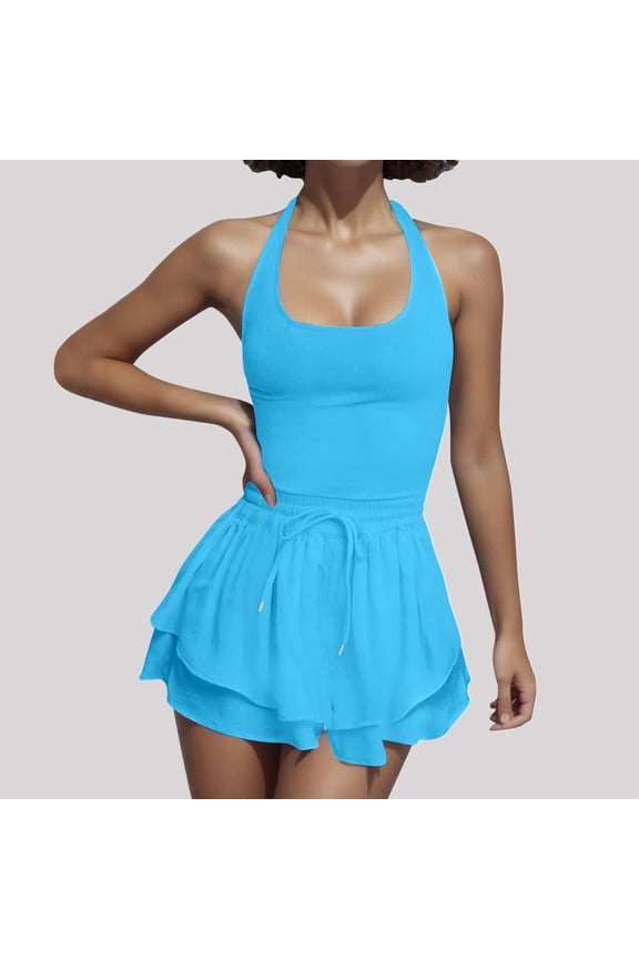 Summer Rompers For Women 2024 Tennis Skirt Dress Athletic Skort Romper Dress With Shorts Underneath Trendy Dressy Bodysuits Turtle Neck Long Sleeves Glittery Suit Women New Years Eve Outfit Velour