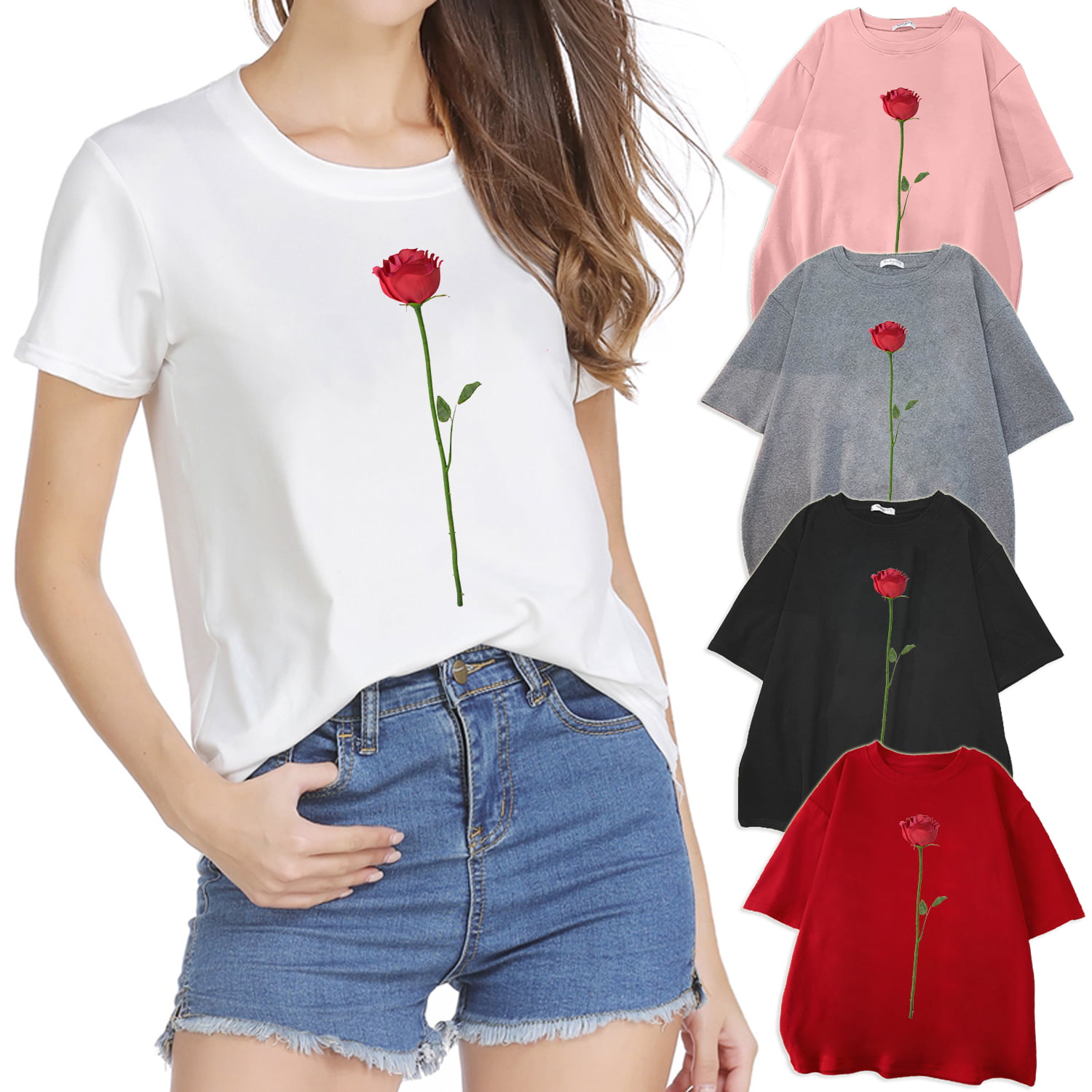 T-shirt oversize rose fuchsia Next