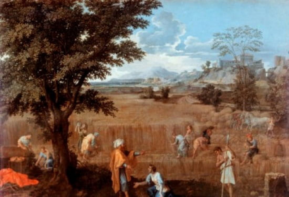 Summer (Ruth and Boaz) 1660-1664 Nicolas Poussin (1594-1665 French) Oil on canvas Musee du Louvre Paris Canvas Art - Nicolas Poussin (18 x 24)