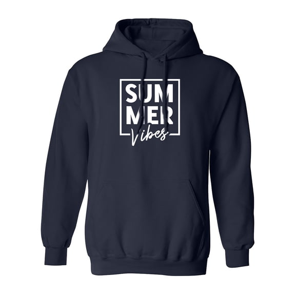 Summer "SUM MER Vibes" Adult Hooded Sweatshirt