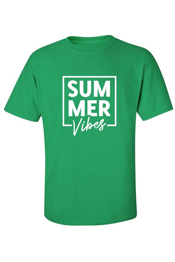 Summer "SUM MER Vibes" Adult Short Sleeve T-shirt