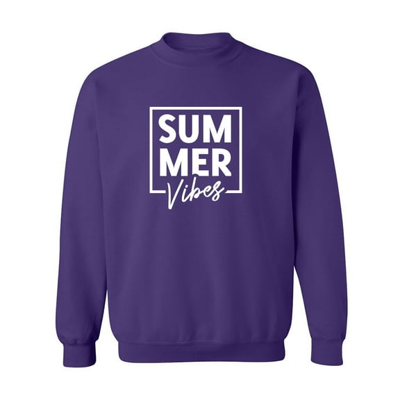 Summer "SUM MER Vibes" Crewneck Sweatshirt