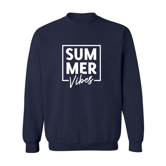 Summer "SUM MER Vibes" Crewneck Sweatshirt