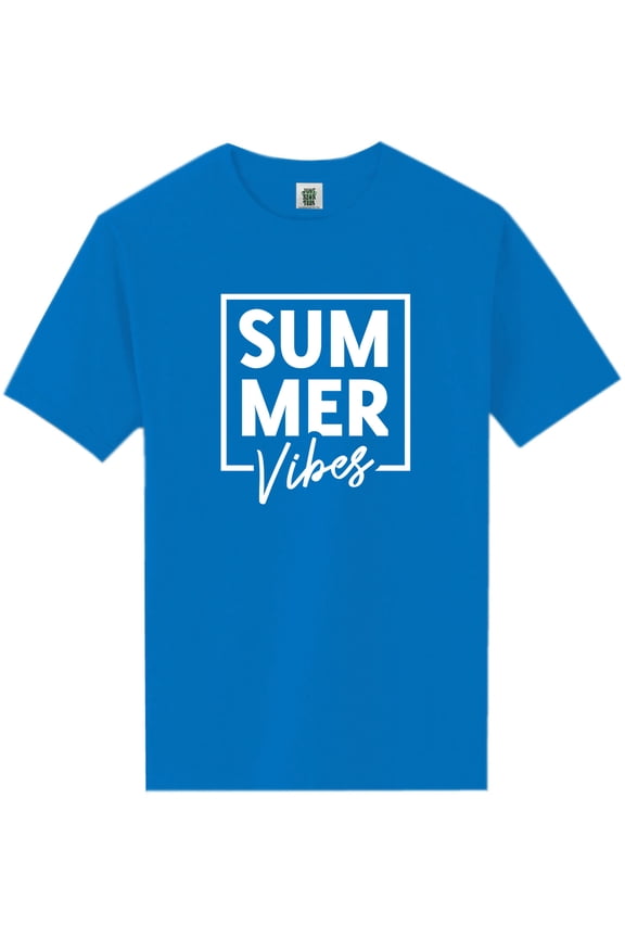 Summer "SUM MER Vibes" Short Sleeve Neon T-Shirt