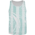 thumbnail image 1 of Summer Sacred Geometry Teal Stripes All Over Mens Tank Top Multi SM, 1 of 2