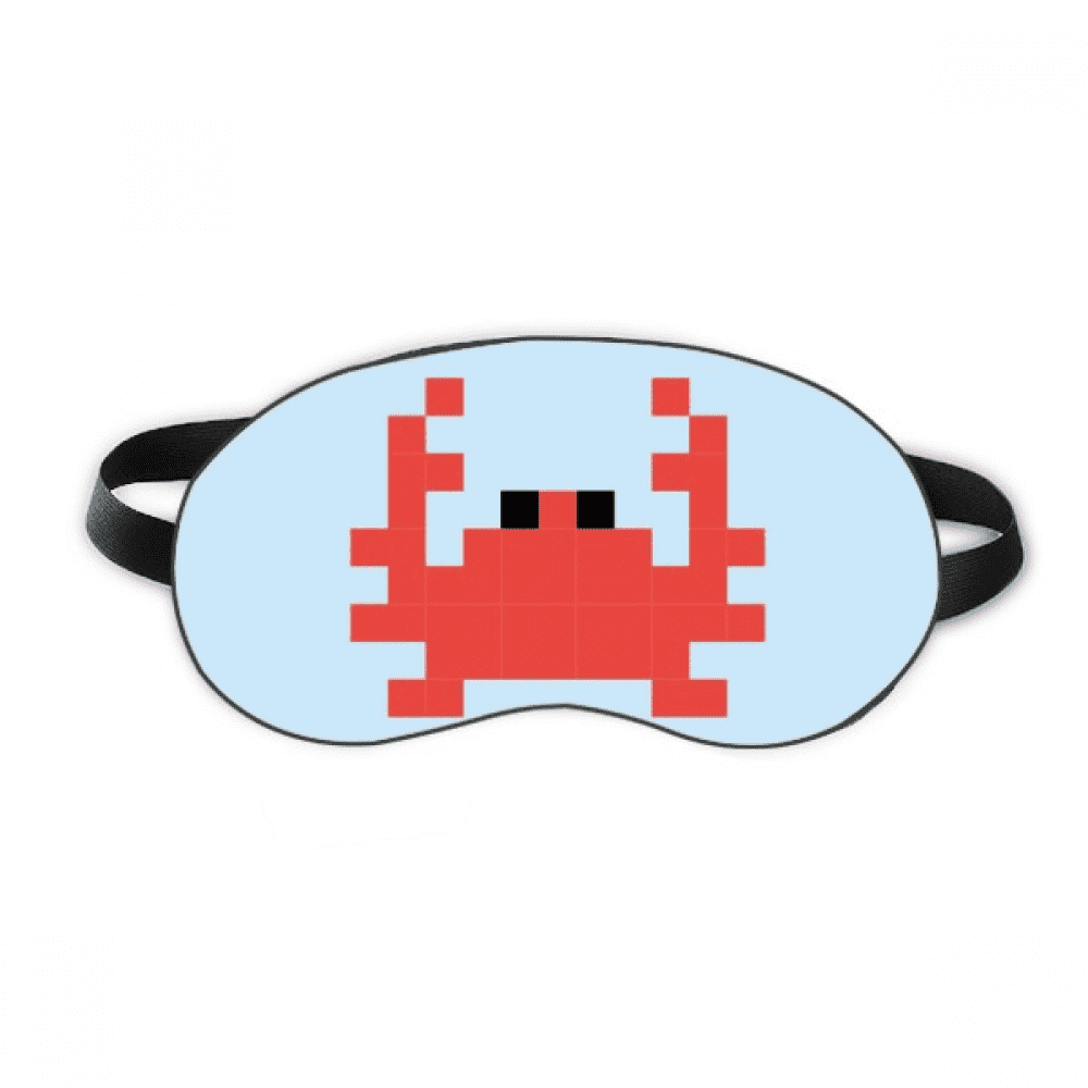 Summer Sail Little Crab Pixel Sleep Eye Shield Soft Night Blindfold Shade Cover