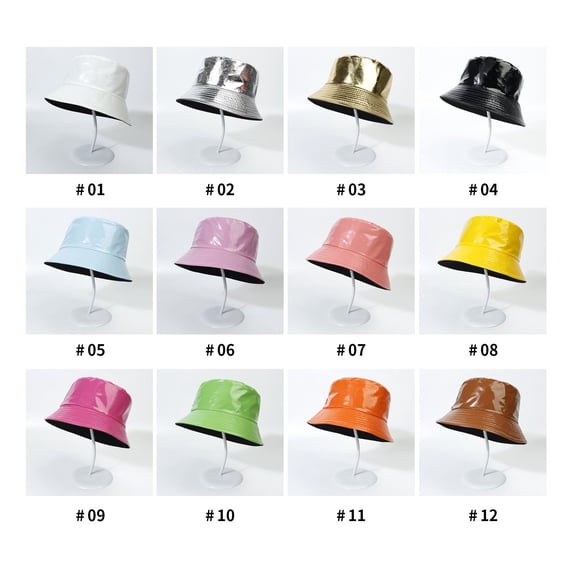 Summer Sales Under $5 Brown Fishing Hat GIJNRIUIUA Leather Color Double Fisherman's Hat Women's Outdoor Sun Basin Hat Foldable Travel Hat Men Multicolor Optional Beach Hats