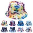 thumbnail image 1 of Summer Sales Under $5 Dark blue Bucket Hats for Men Women GIJNRIUIUA Male's and Female's Casual Fisherman's Hat 3D Printed Pattern Tie Dye Double Basin Hat Outdoor Visor Baseball Caps, 1 of 4