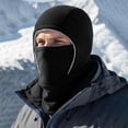 thumbnail image 1 of Summer Sales Under $5 Knit Cuffed Cap GIJNRIUIUA Winter Ski Windproof Thermal 2 In 1 Hood and Neck Warmer Winter Hat for Men Cold Weather Skiing Snowboarding Cycling Sports, 1 of 6