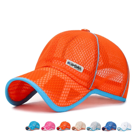 Summer Sales Under $5 Multicolor Cooling Baseball Cap GIJNRIUIUA Youth Trucker Cap with Adjustable Snapback Unisex Breathable Baseball Cap Hat Running Hat