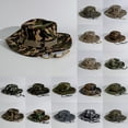 thumbnail image 1 of Summer Sales Under $5 Multicolor Fishing Hat GIJNRIUIUA Mens and Womens Summer Leisure Outdoor Mountaineering Jungle Sun Big Brim Fishermans Hat Sun Hat Hat Baseball Hats, 1 of 3