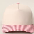 thumbnail image 1 of Summer Sales Under $5 Red Trucker Hat GIJNRIUIUA Two Tone Plaid Brim Baseball Cap Adjustable Curved Bill Trucker Hat Lightweight Front Check Visor Dad Hat for Women Men Outdoor Daily Wear Beret Hat, 1 of 4