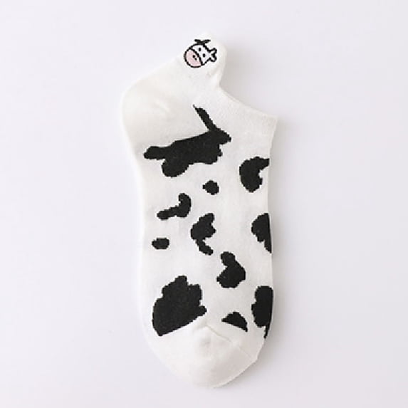 Summer Sales CNJKEHIUV Under $3 Womens Fuzzy Breathable Cute Cat Pattern Ankle Bootie Socks Ankle Socks H One Size