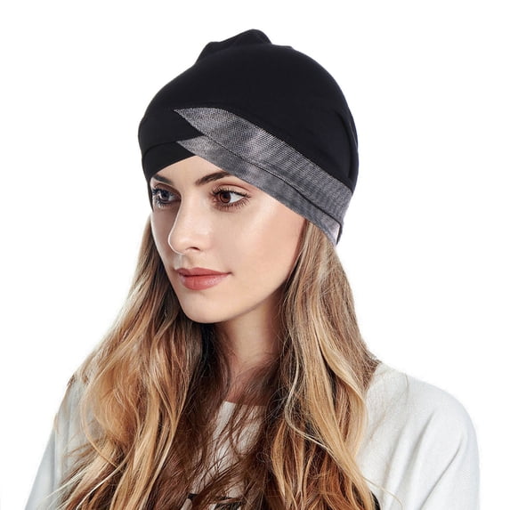 Summer Sales Under $5 Black Summer Hats for Women Men GIJNRIUIUA Womens Casual Head Hat Cap Headwear Muslim Turban Cap Headwrap Turban Cap Scrub Cap