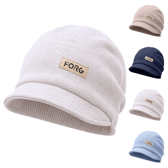 Summer Sales Under $5 Khaki Winter Beanie GIJNRIUIUA Beanie for Women & Men Knit Hat Unisex Warm Cap for Cold Weather Hijab Turban