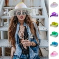 thumbnail image 1 of Summer Sales Under $5 Pink Cowboy Hat GIJNRIUIUA Women's Big Brim Cowboy Hat Western Bowler Hat Fishing Hat, 1 of 4
