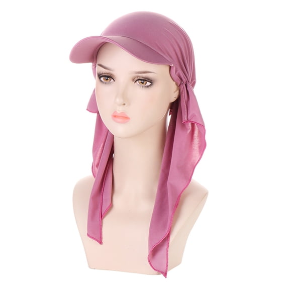 Summer Sales Under $5 Purple Beanies Chemo Cap GIJNRIUIUA Womens Casual Head Hat Cap Headwear Muslim Turban Cap Headwrap Turban Cap Beret Hats