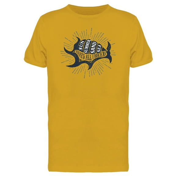 Summer Sand Sun Sea All I Need Tee Men's -Image by Shutterstock