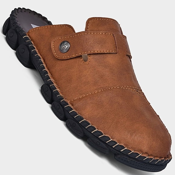 [Summer Sandals] Summer Mens Black Brown Grey Sandals | Men's Size Flip Flops Slippers Shoes Male Hiking Shoe for Man Casual