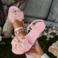 thumbnail image 1 of Summer Sandals for Women Flat Heel Open Toe Bow Summer Casual Comfortable Versatile Shoes Women's Fashionable Leisure Summer Solid Color Beach Sandals, 1 of 9