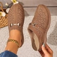 thumbnail image 1 of Spring Summer Sandals Women Wedge Closed Toe Slip-on Leisure Slippers for Spring Summer Casual Daily Holiday Beach, 1 of 9