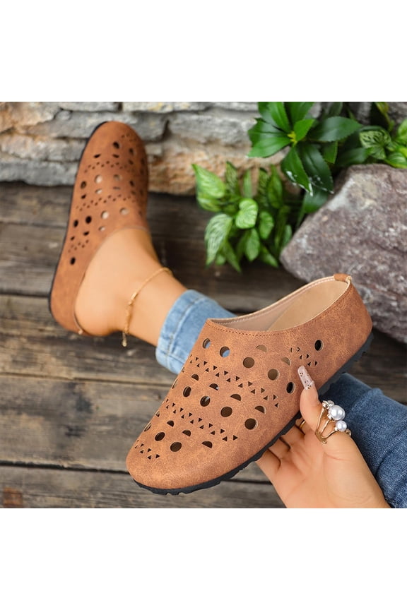 Spring Summer Sandals Women Wedge Closed Toe Slip-on Summer Casual Shoes Women's Fashionable Leisure Summer Solid Color Beach Sandals