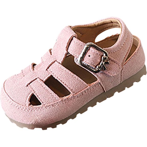 Summer Sandals for Girls lightweight Comfort shoes, Round-Toe & Anti-Slip Design